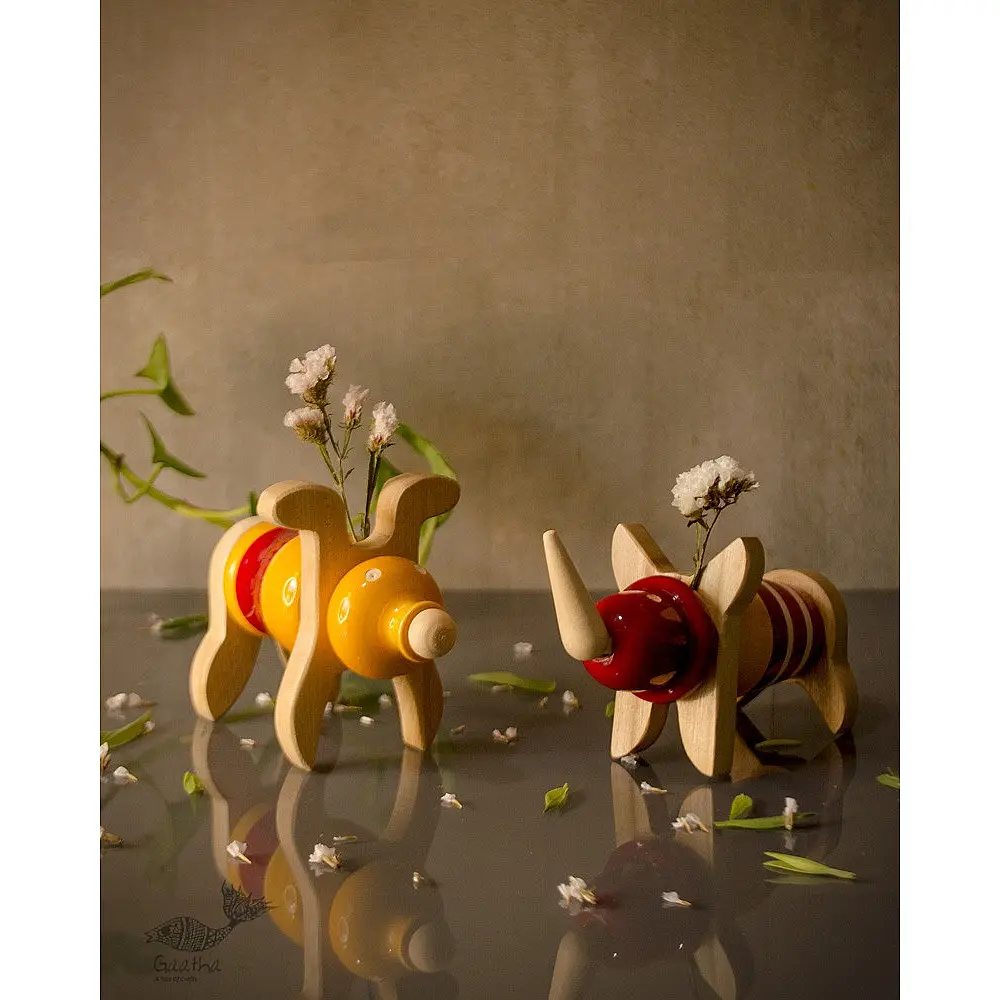 shop Handmade Traditional toy -Ulte Pulte - Twin ( Set of 10 Blocks ) ~ blocks