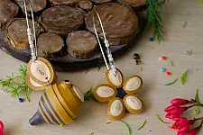 Budbud | Paper Quilling -  Phool Bhanwara | Mismatched Earring