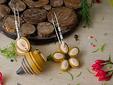 Budbud | Paper Quilling -  Phool Bhanwara | Mismatched Earring
