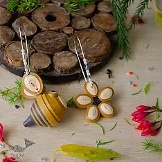 Budbud | Paper Quilling -  Phool Bhanwara | Mismatched Earring