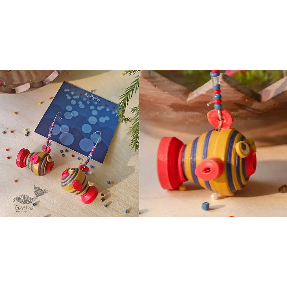 shop Handmade Paper quilling - Earring - Pilu