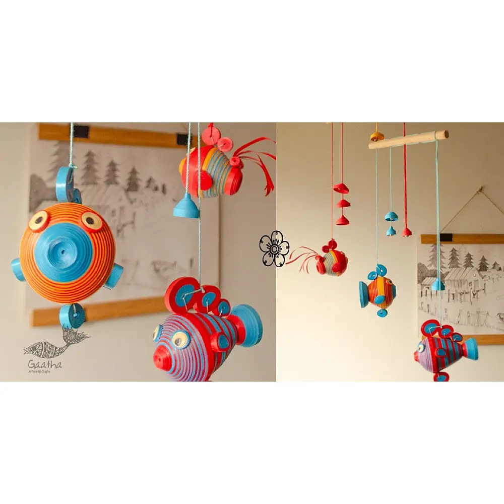 shop Handmade Paper Quilling Hanging - Budbud Buddies | two Tier