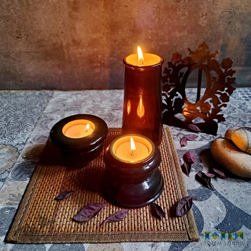 shop Wooden Stambh ( Candle Holder)