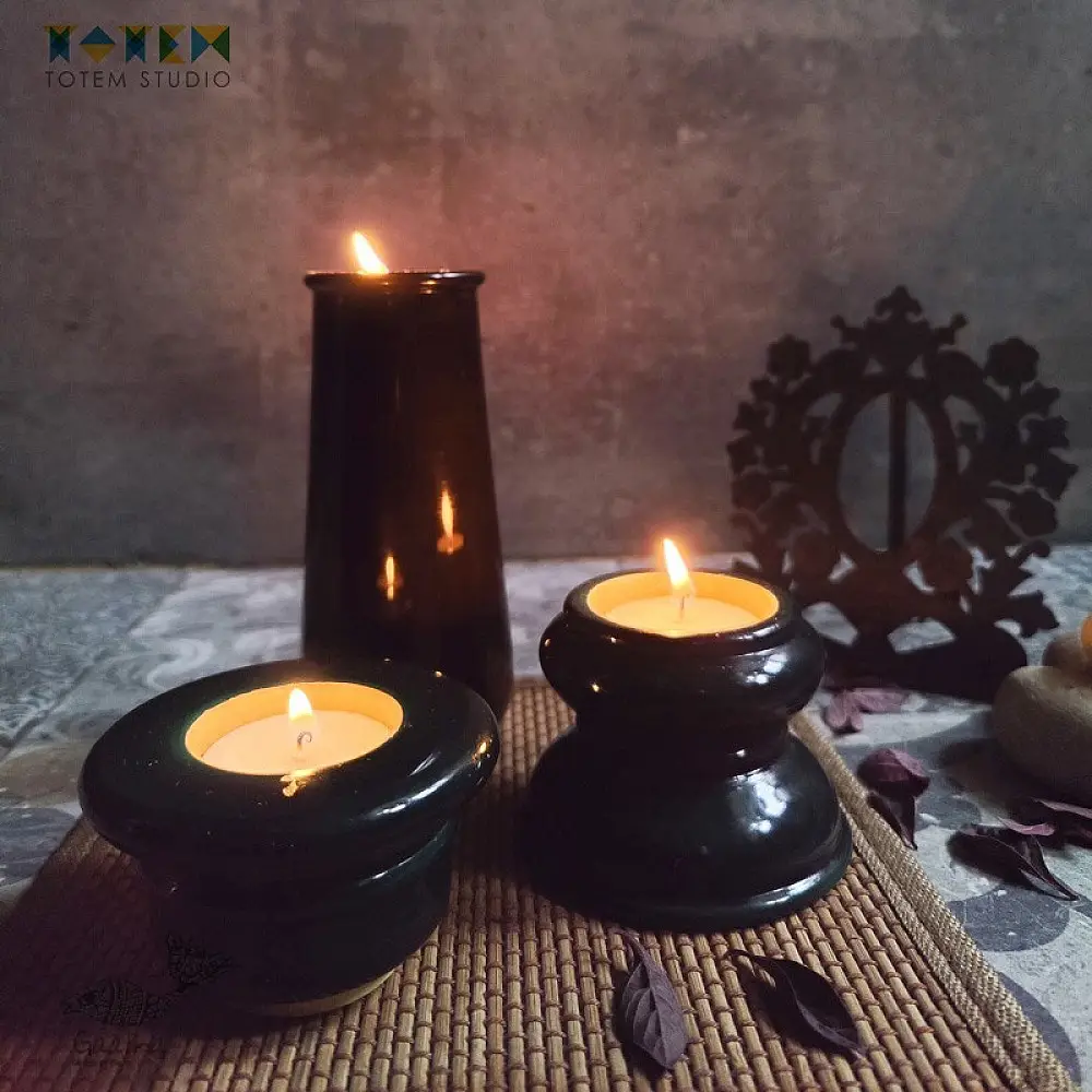 shop Wooden Stambh ( Candle Holder)