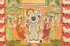 Pichwai Paintings of Nathdwara | Shrinath ji  (23.5" x 17.5")