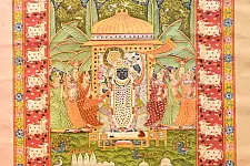 Pichwai Paintings of Nathdwara | Shrinath ji  (23.5" x 17.5")