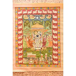 Pichwai Paintings of Nathdwara | Shrinath ji  (23.5" x 17.5")