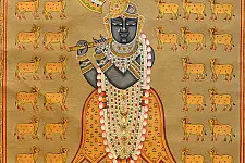 Pichwai Paintings of Nathdwara | Gopashtami  (26.5" x 17.5")