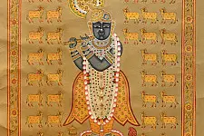 Pichwai Paintings of Nathdwara | Gopashtami  (26.5" x 17.5")