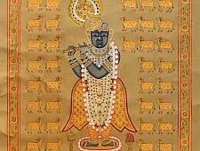 Pichwai Paintings of Nathdwara | Gopashtami  (26.5" x 17.5")