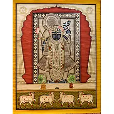 Pichwai Paintings of Nathdwara | Shyamda ji  (40" x 30")