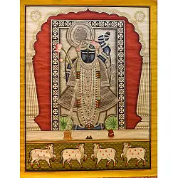 Pichwai Paintings of Nathdwara | Shyamda ji  (40" x 30")