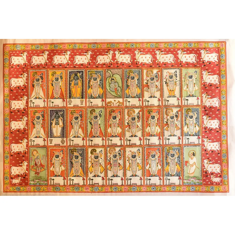 Paintings of Nathdwara  - Different Swarup of Shrinath ji 