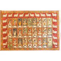 Pichwai Paintings of Nathdwara | Swarup of Shrinath ji  (23.5" x 35")