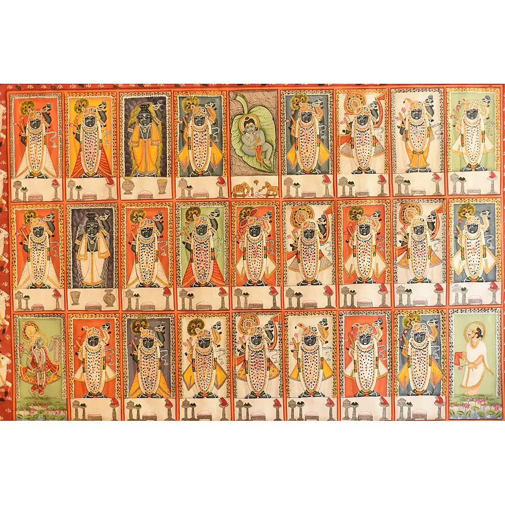 Paintings of Nathdwara  - Different Swarup of Shrinath ji 
