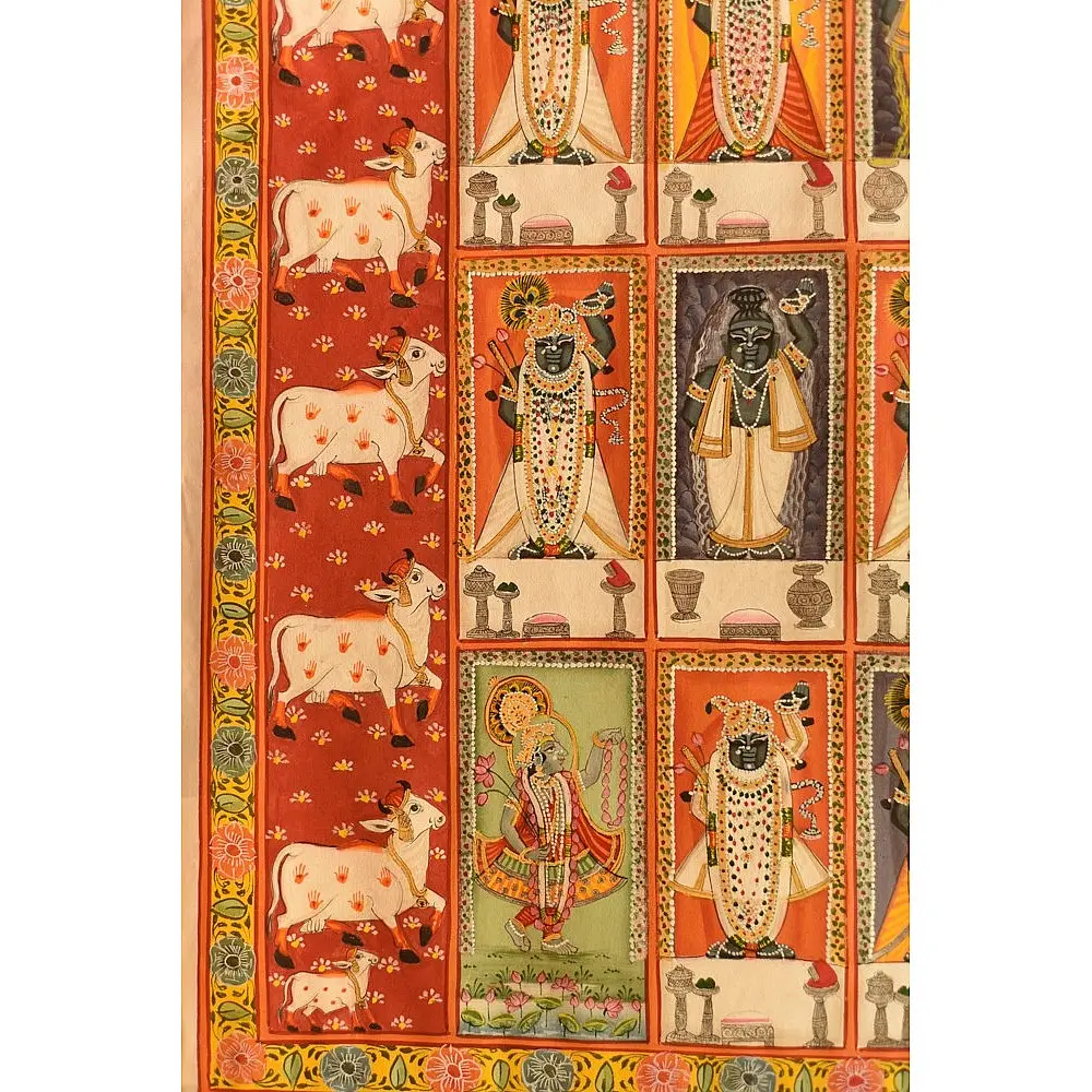 Paintings of Nathdwara  - Different Swarup of Shrinath ji 