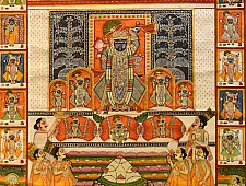 Pichwai Paintings | Annakut Darshan Painting (36" x 24") 7