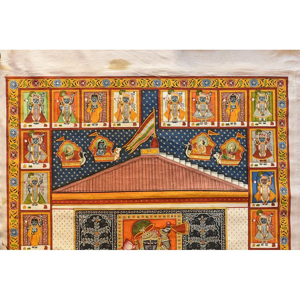 buy Traditional Pichwai Paintings  Annakut Darshan Painting 