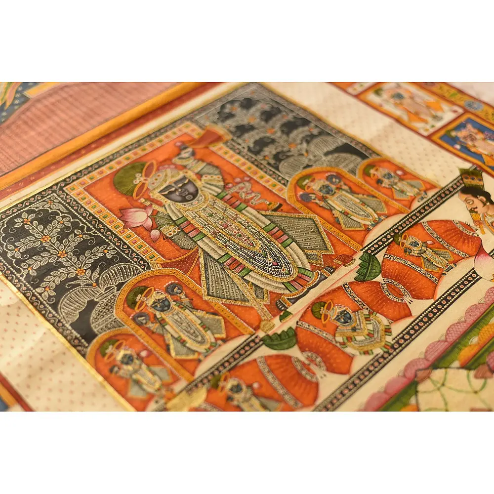 buy Traditional Pichwai Paintings  Annakut Darshan Painting 