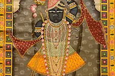 Pichwai Paintings of Nathdwara | Shrinathji  (41" x 29")