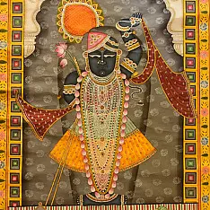 Pichwai Paintings of Nathdwara | Shrinathji  (41" x 29")