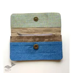 Zero Waste ~ Sashiko Denim Wallet - 2