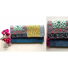 Zero Waste ~ Sashiko Denim Wallet - 1