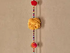 Zero Waste Hangings ~ Upcycled Beaded Pom Pom String