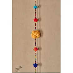 Zero Waste Hangings ~ Upcycled Beaded Pom Pom String