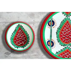 Art for Desserts | Hand Painted Wall Plate (Set of 3) - Turkish