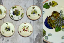 Art for Desserts | Hand Painted Wall Plate (Set of 5) - Italian Fruits