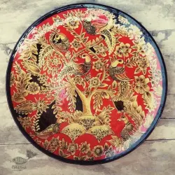 Sajaavat . सजावट | Kalamkari - Hand Painted Wall Plate