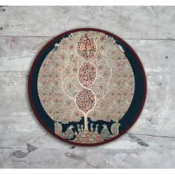 Sajaavat . सजावट | Kalamkari Art of Wall Plate - Tree Of Life