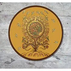 Sajaavat . सजावट | Kalamkari Painting on Wall Plate