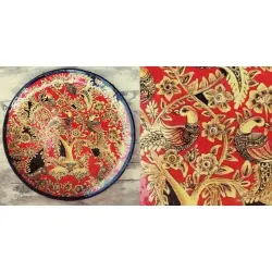 Sajaavat . सजावट | Kalamkari - Hand Painted Wall Plate