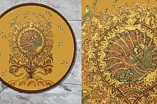 Sajaavat . सजावट | Kalamkari Painting on Wall Plate
