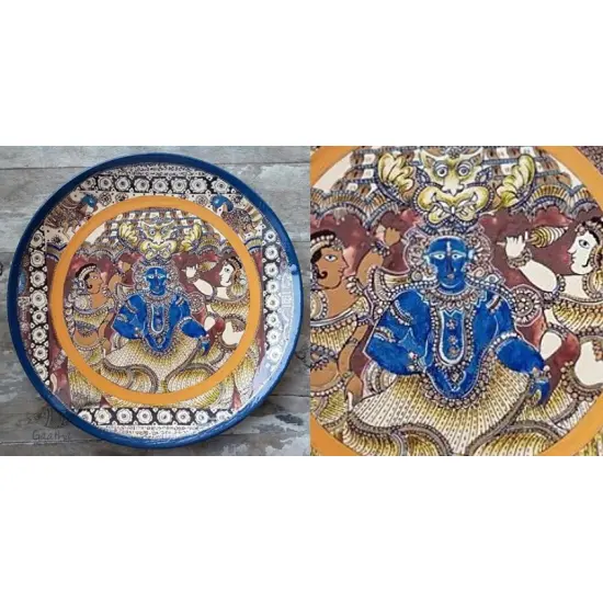 shop Painted Wall Decor Plate - Indian God