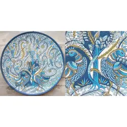 Sajaavat . सजावट | Traditional Kalamkari Hand Painted Wall Plate