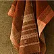 shop Kutchi Bhujodi Handspun Raw Woolen Shawl -Brown