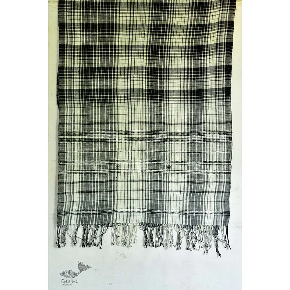 handwoven kala cotton bhujodi Stole