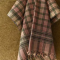 Salt Deserts of Kutch ☼ Kutchi Bhujodi Handspun Raw Woolen Shawl (Two Options)