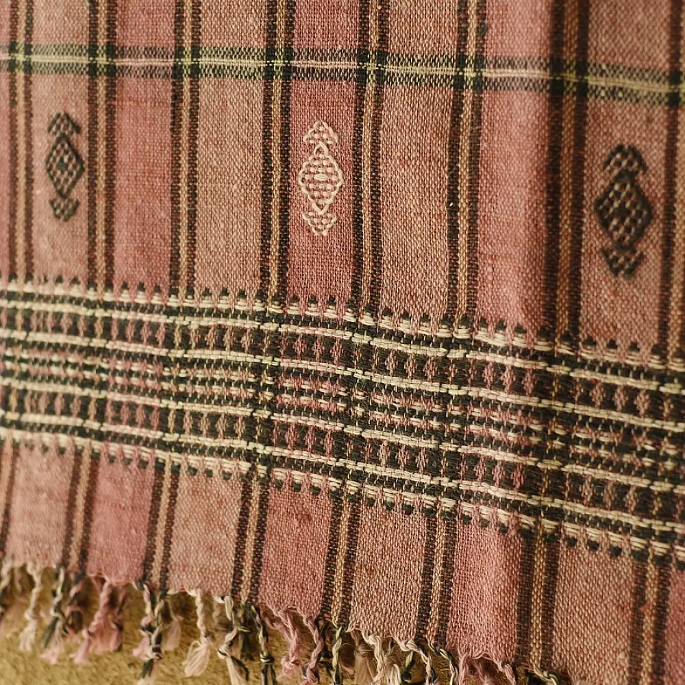 shop Kutchi Bhujodi Handspun Raw Woolen Shawl 