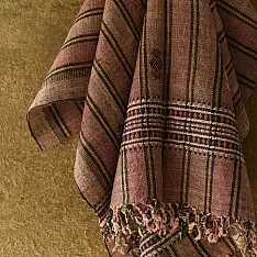 Salt Deserts of Kutch ☼ Bhujodi Handspun Raw Woolen Shawl - (Two Options)