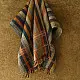 shop Kutchi Bhujodi Handspun Raw Woolen Shawl - Colorful Stripes