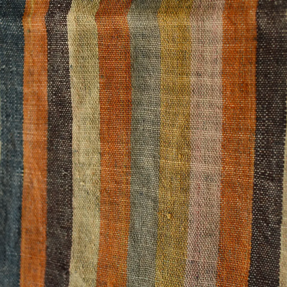 shop Kutchi Bhujodi Handspun Raw Woolen Shawl - Colorful Stripes
