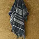 shop Kutchi Bhujodi Handspun Raw Woolen Shawl -Greyish Blue