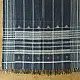 shop Kutchi Bhujodi Handspun Raw Woolen Shawl -Greyish Blue