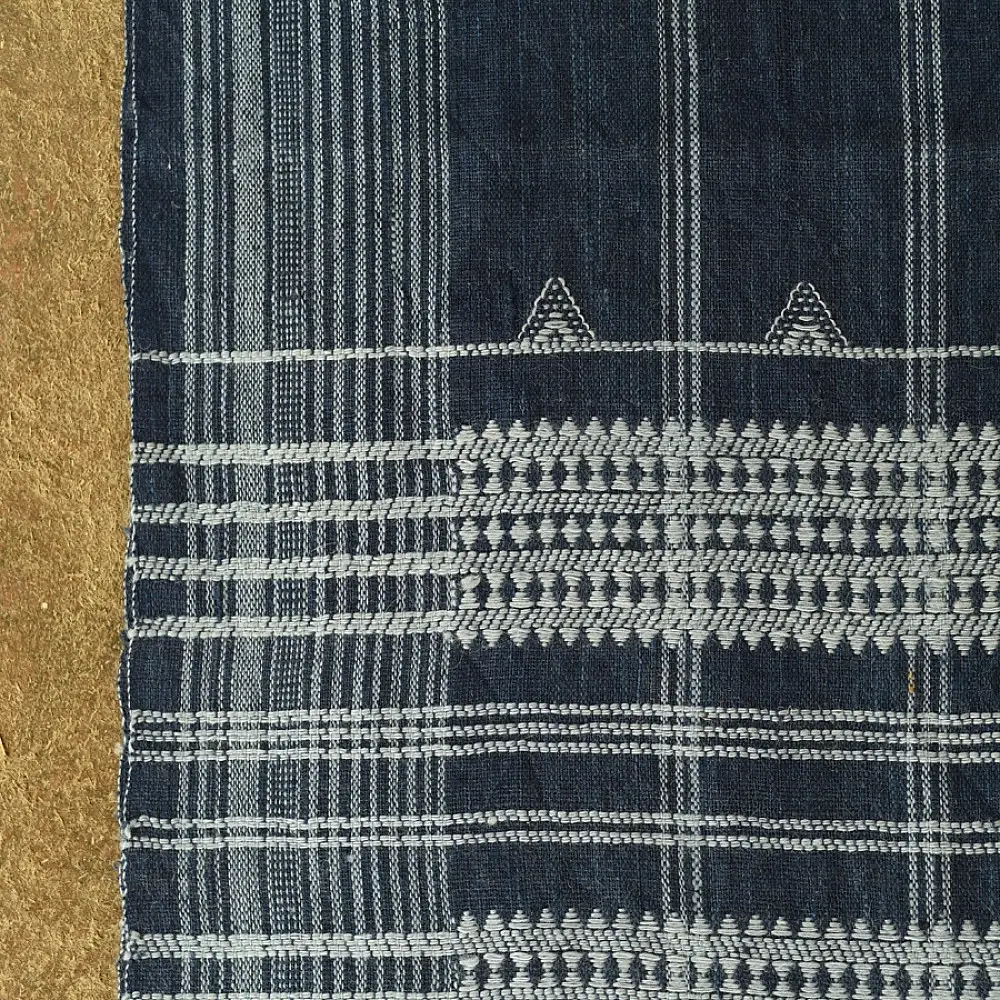 shop Kutchi Bhujodi Handspun Raw Woolen Shawl -Greyish Blue