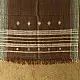shop Kutchi Bhujodi Handspun Raw Woolen Shawl -Coffee Brown