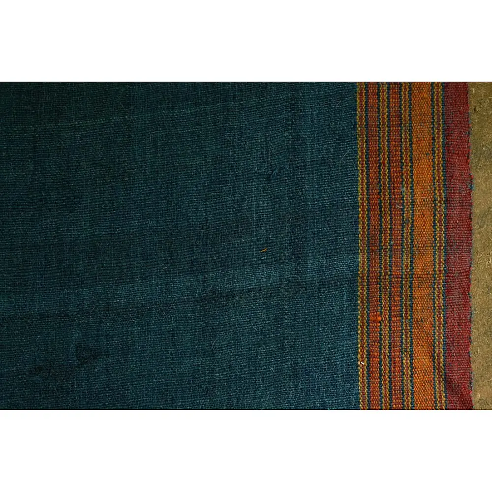 shop Bhujodi Handwoven Raw Woolen blue Shawl